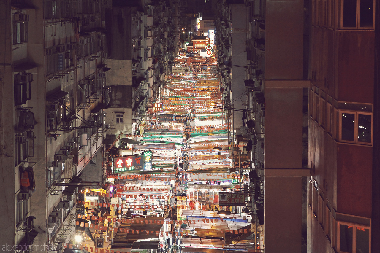 Night Market Foto von Nachtmarkt in Hongkong